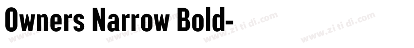 0wners Narrow Bold字体转换